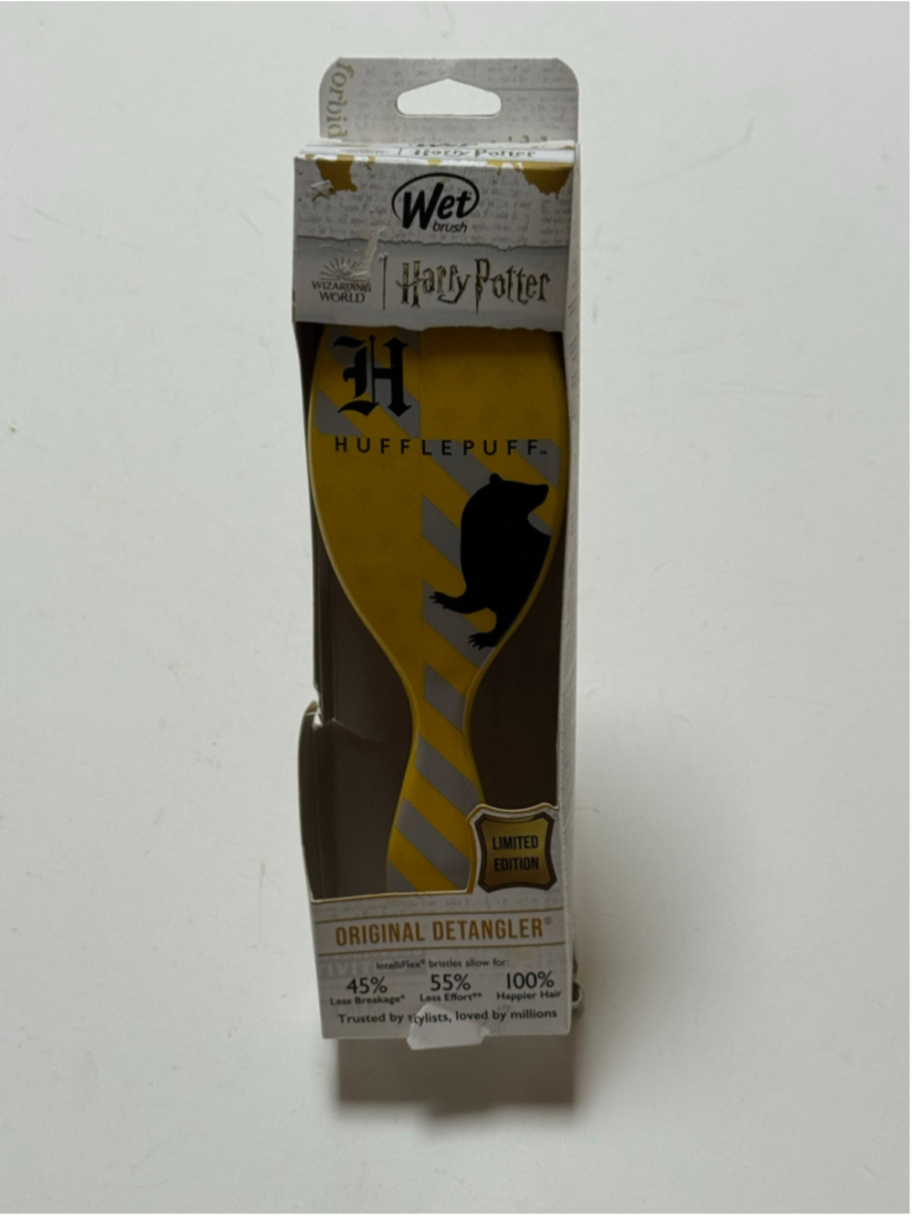 Wet Brush Limited Edition Harry Potter Hufflepuff Detangler Hair Brush NEW